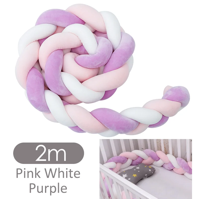 color 20 Хит, 1-9 бампер для детской кровати, 1,5 м/2 м/3 м, модный бампер для детской кроватки с поворотным узлом, защита для детского гнезда, безопасный декор для новорожденных, Прямая поставка - Цвет: color 20
