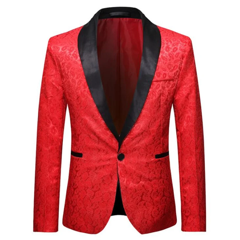 

Nightclub dress men's jacquard suit stage host banquet groomsman vortex الدعاوى мужской костюм trajes de novio blazers clothing