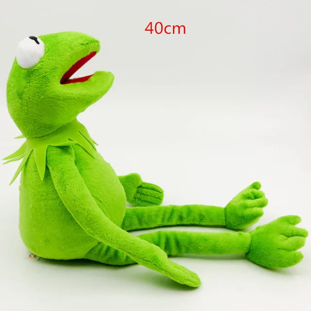40CM Горячая 40 см плюшевый Кермит игрушки Улица Сезам куклы-лягушки чучело животное Кермит игрушка Прямая поставка праздничные подарки для детей - Цвет: 40CM