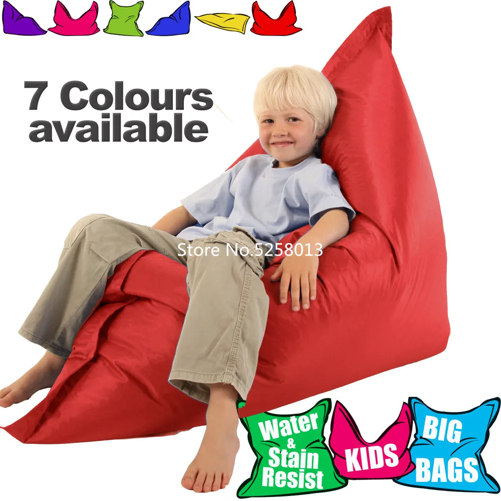 4 футов Jaxx Pillowsak Jr. На открытом воздухе младшей мешок фасоли, дети погремушка диванную подушку-водонепроницаемый, пыленепроницаемый, Цвет водоотталкивающей пропиткой