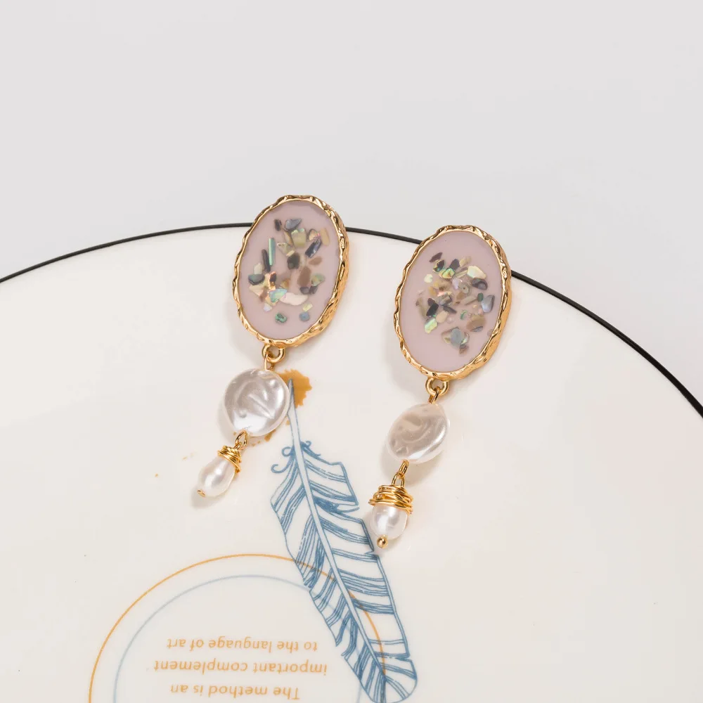 Женские серьги-подвески с бусинами и жемчугом | Украшения аксессуары