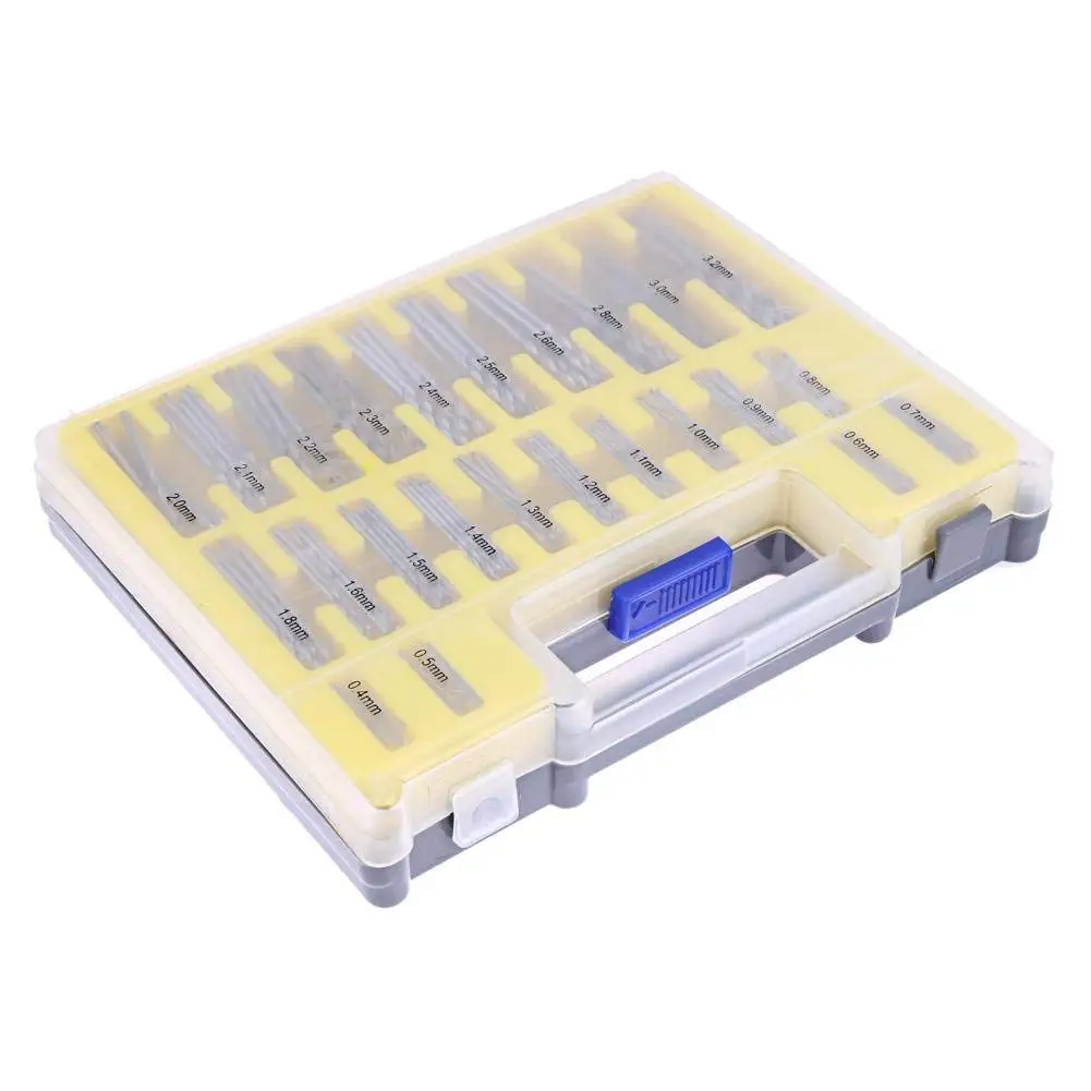 

Mini Twist Drill Bit Kit 0.4mm-3.2 HSS Micro Precision Twist Drill 150Pcs With Carry Case For PCB Crafts Jewelry Drilling Tool
