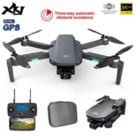 xkj new kf105 gps drone 8k 4k hd camera brushless anti shake photography professional image transmission foldable quadcopter