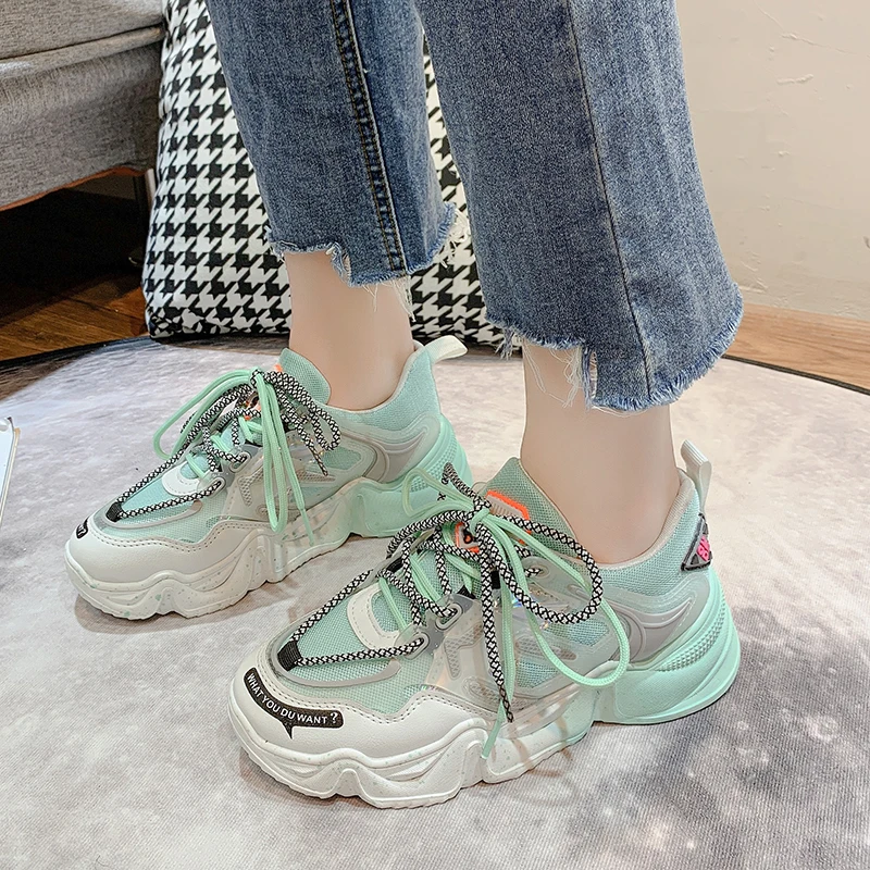 Женские массивные кроссовки модная новинка 2020 женская обувь на платформе