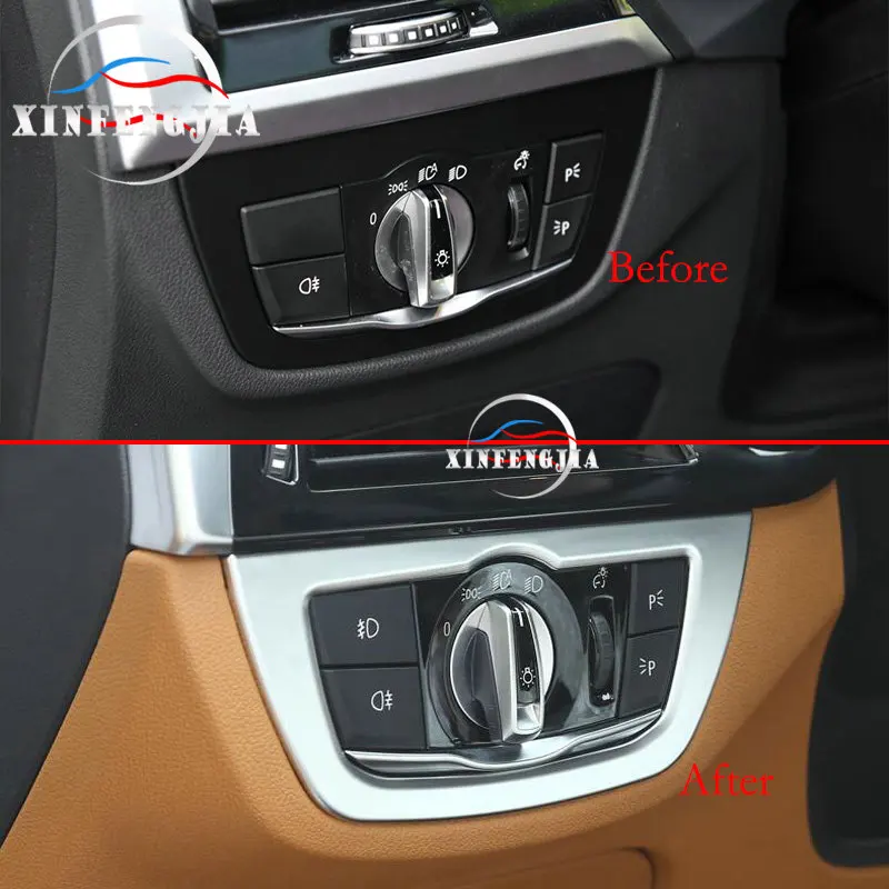 Хромированные кнопки управления фарами ABS для BMW X3 G01 18-19 X4 G02 2019 1 шт. | Автомобили и