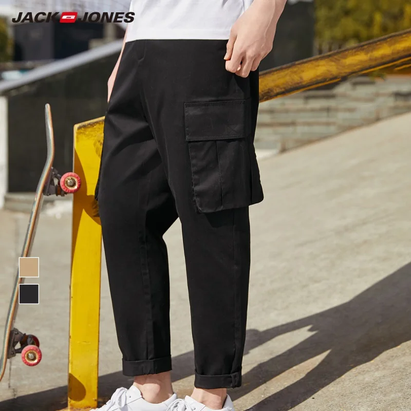 JackJones Мужские Короткие повседневные спортивные брюки до щиколотки с карманами