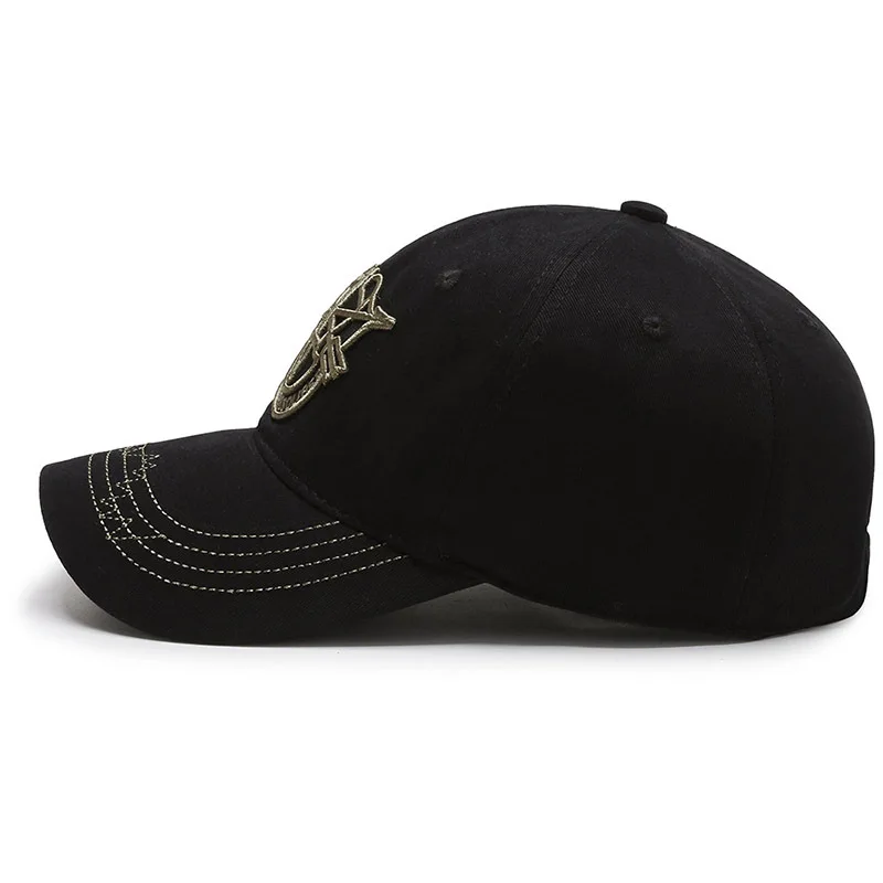 Кепка с вышивкой для активного отдыха хлопковая камуфляжная Военная Весенняя