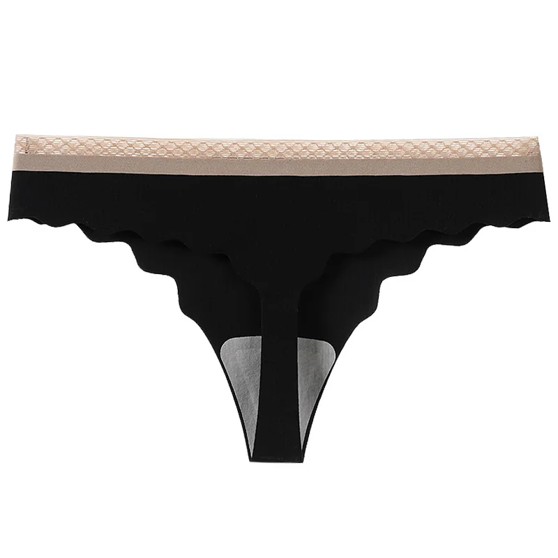 

3pcs Seamless Women Underwear Panties Brief Intimate Lingerie G-String Breathable String Lady Thongs Women Sexy T-back Stripe