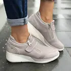 Повседневная женская обувь, модель 2022 года, обувь из флока на платформе, увеличивающая рост, женская обувь для тенниса, Размеры 35-43