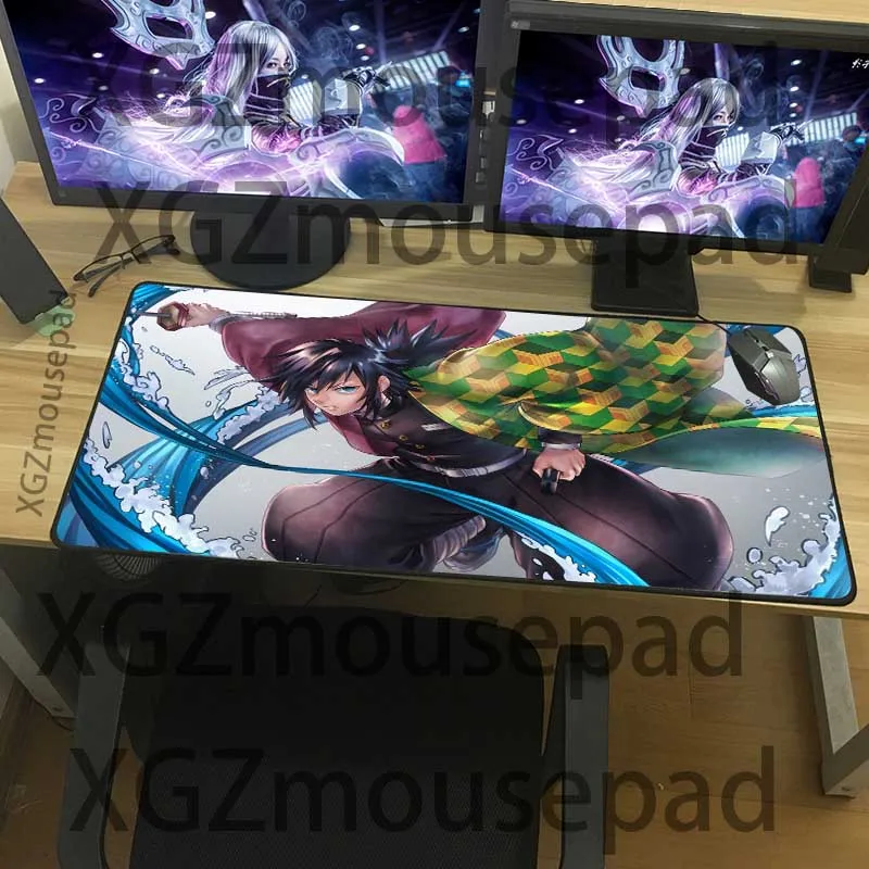 Коврик для мыши XGZ с рисунком аниме убийца демонов игровой коврик kimetsu no YAIBA черной