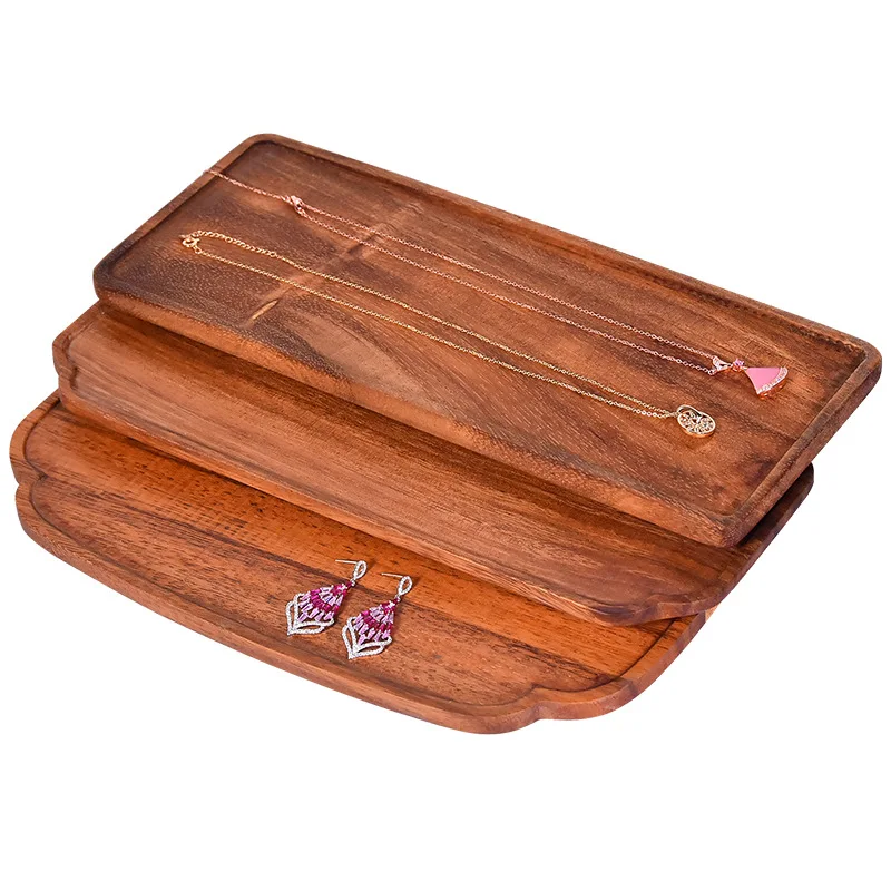 Factory Wholesale Wooden Jewelry Tray Look Pallet Ring Earring Necklace Tray Jewelry Storage Display Tray