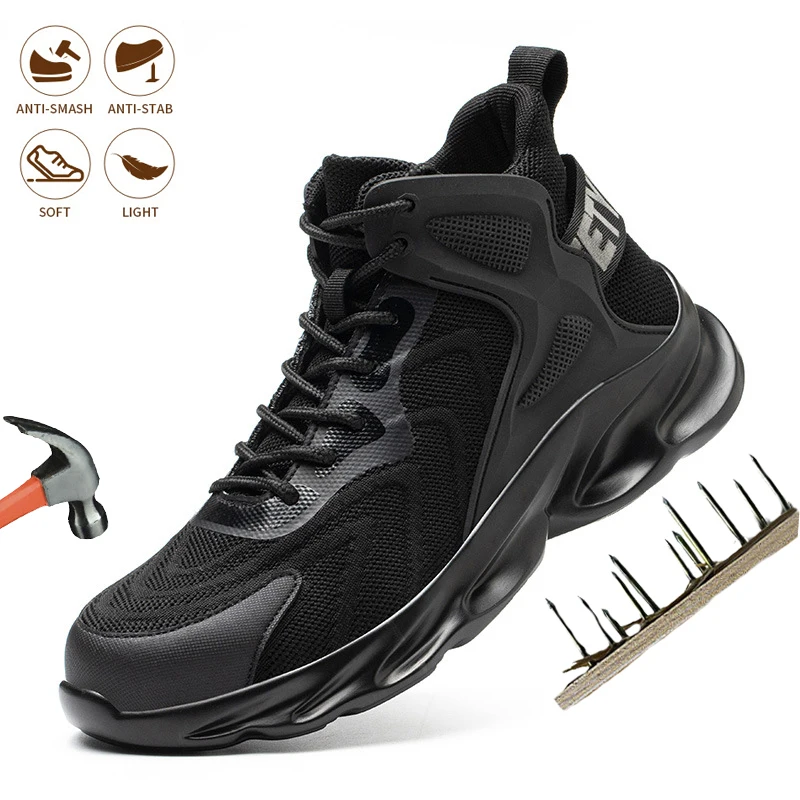 

Insulation Safety Work Shoes Indestructible Steel Toe Cap Comfort Anti Puncture Men's Sneakers Protection Boots Outdoor Shoes