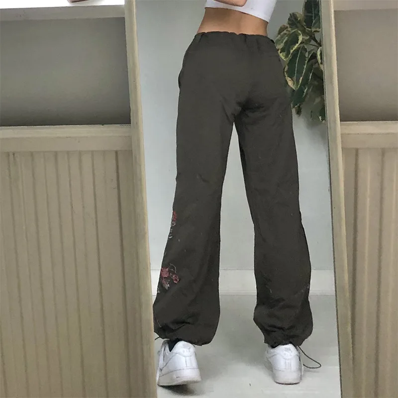 Модные брюки-карго NCLAGEN с винтажным принтом Свободные повседневные брюки новинка