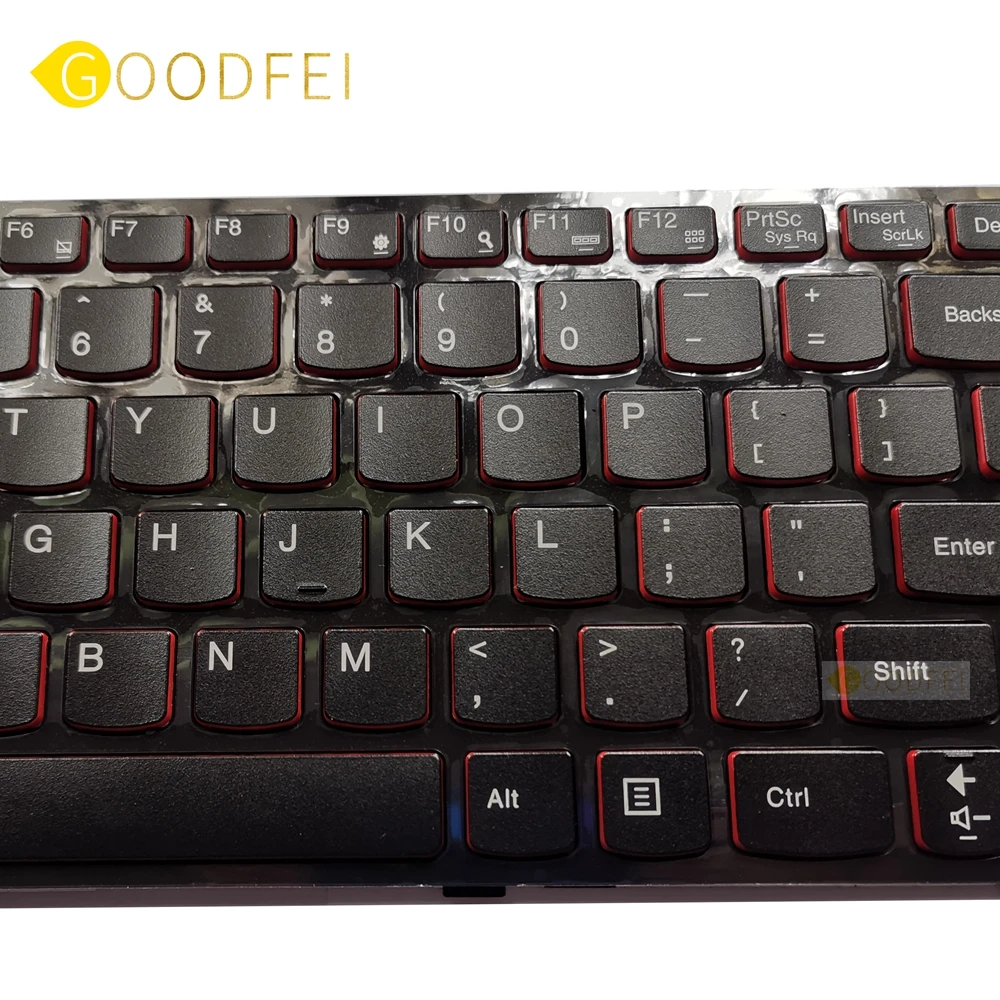 

New Original Genuine Backlit Keyboard for Lenovo IdeaPad Y500 Y510p US Keyboard Red Backlight
