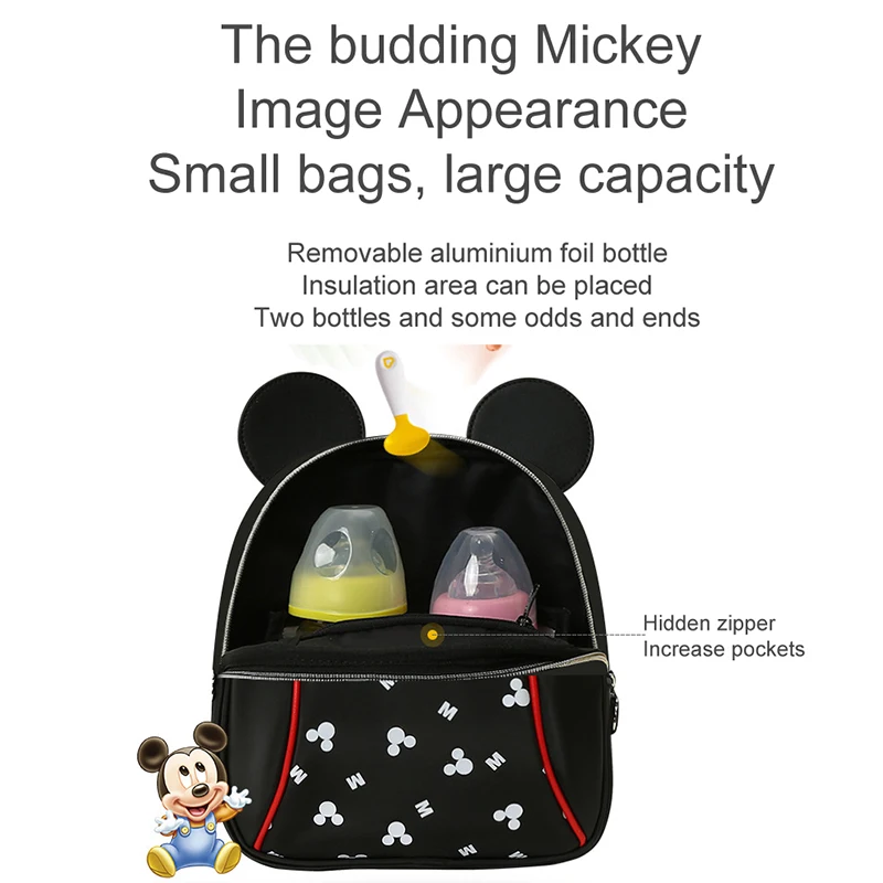 Роскошный рюкзак для подгузников Disney с USB ухода за ребенком вместительная