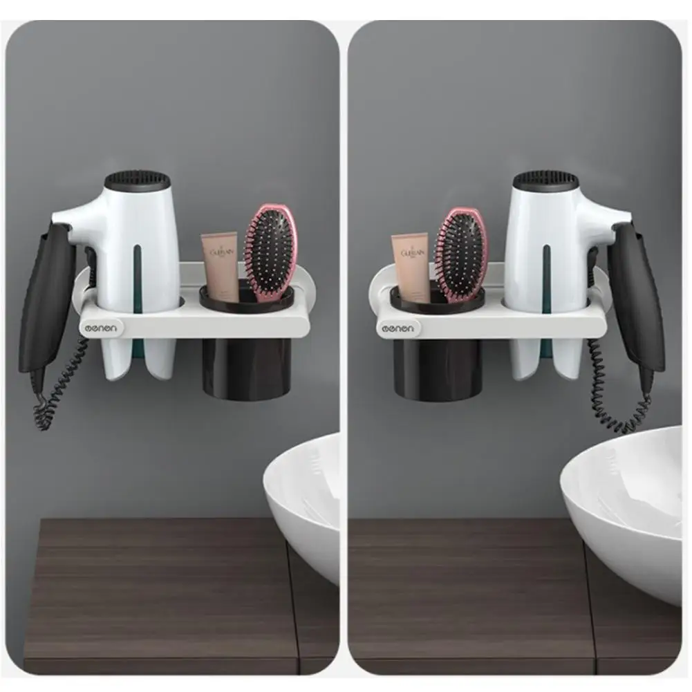 Фен держатель с чашкой для дома аксессуары ванной комнаты сушилка волос стойка