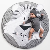 90cm animal baby play mats newborn infant round crawling mat soft sleeping mat cotton climbing carpet floor play rugs kids room
