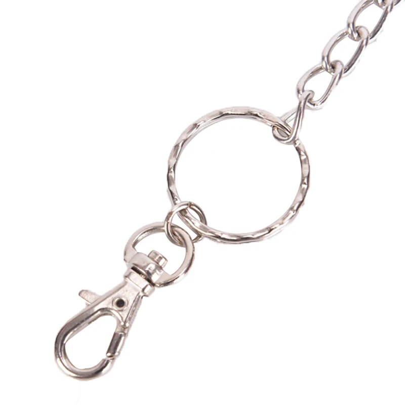 Мужской Серебристый Брелок с цепочкой на талию в стиле хип-хоп готический панк