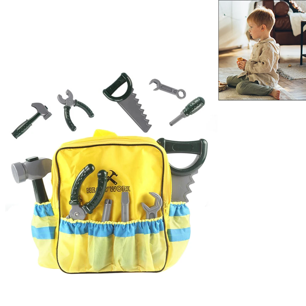 

Пластиковые инструменты для ремонта, игрушки для детей, ролевые игры, Ремонтный гаечный ключ, отвертка, пила, игрушки для детей, мальчиков и ...