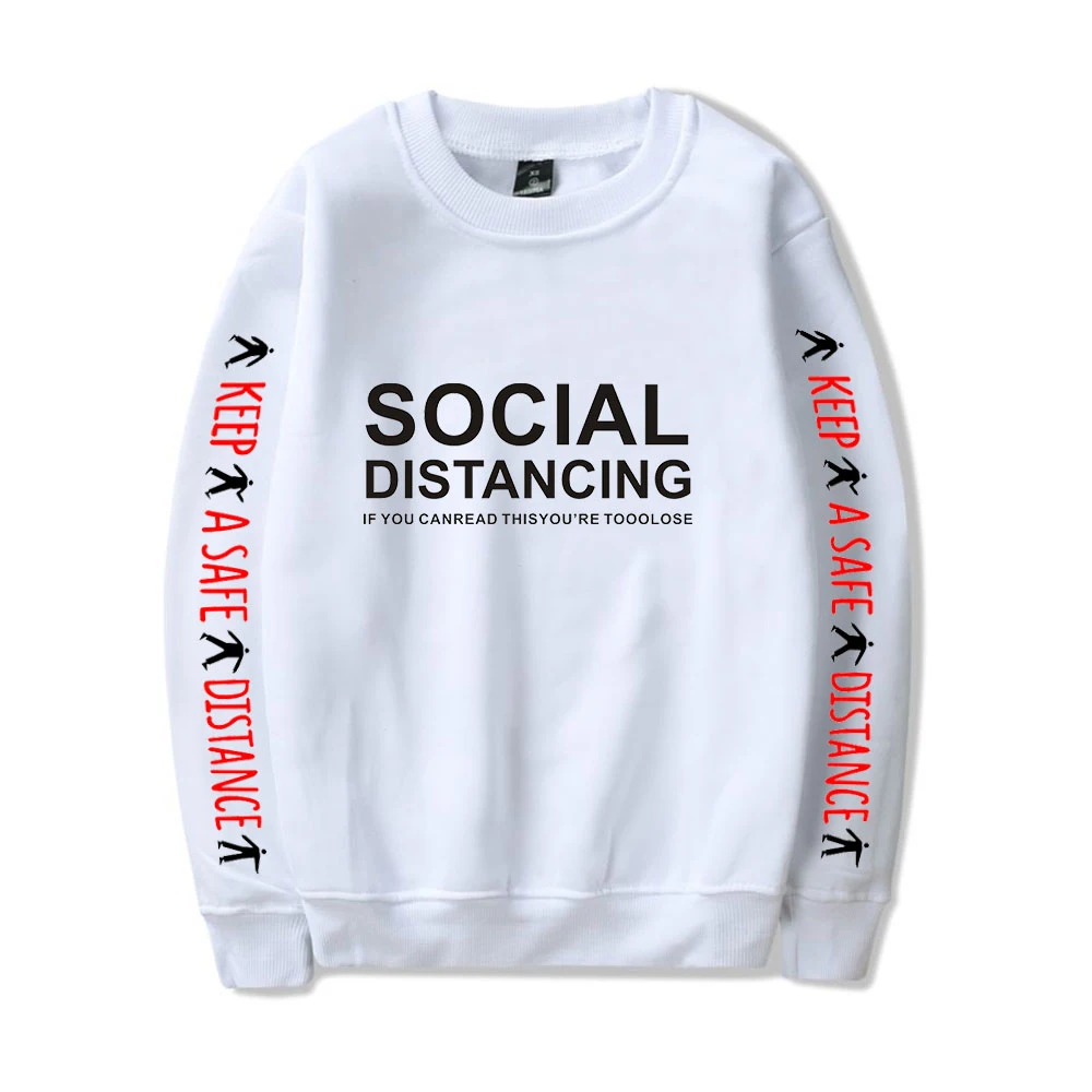 

2020 Social Distancing Sweatshirts Women Sweatshirt Pullover Social Distancing Sweatshirts Streetwear Print for Women Casual