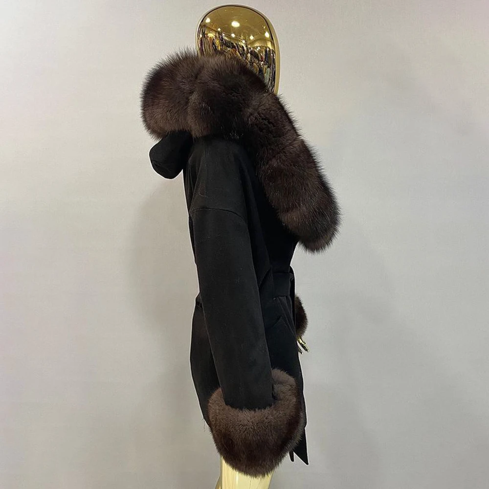 женская зимнея куртка Поддержка оптовых закупок Женское шерстяное пальто FUREALUX