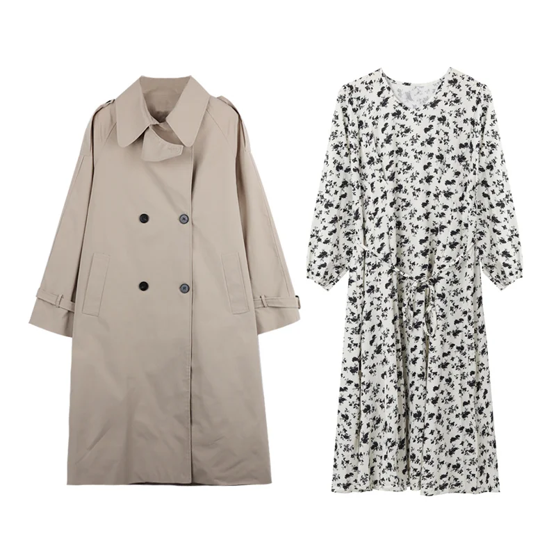 Женская одежда средней длины и яркости Новинка осени 2021 Корейская версия