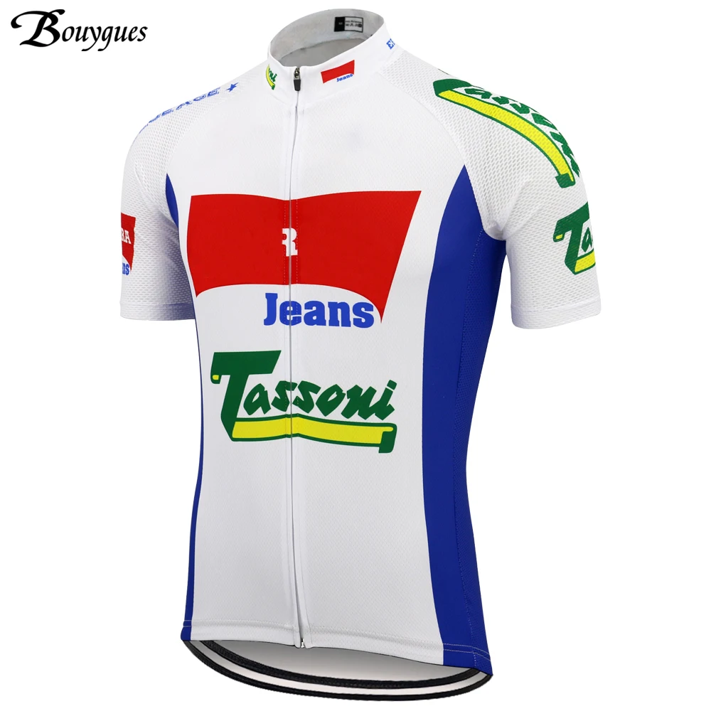 

Classic Pro Team Men's Cycling Jersey Short Sleeve Maillot Ciclismo Blue White Bike Cycling Jersey MTB Road Mountain Race Roupa