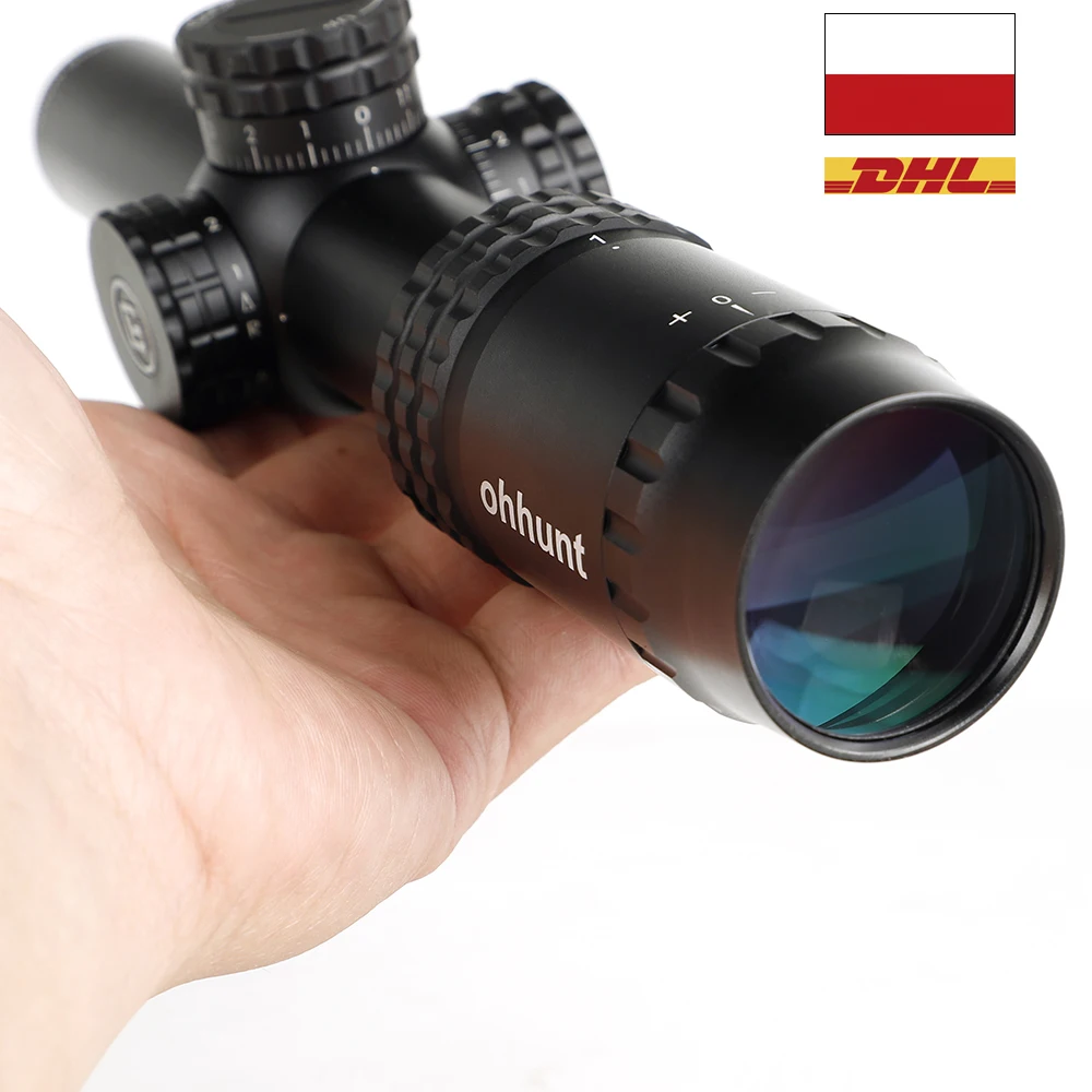 Тактический Оптический прицел Ohhunt Guardian 1-5x24 ИК оптический с тонкими краями со