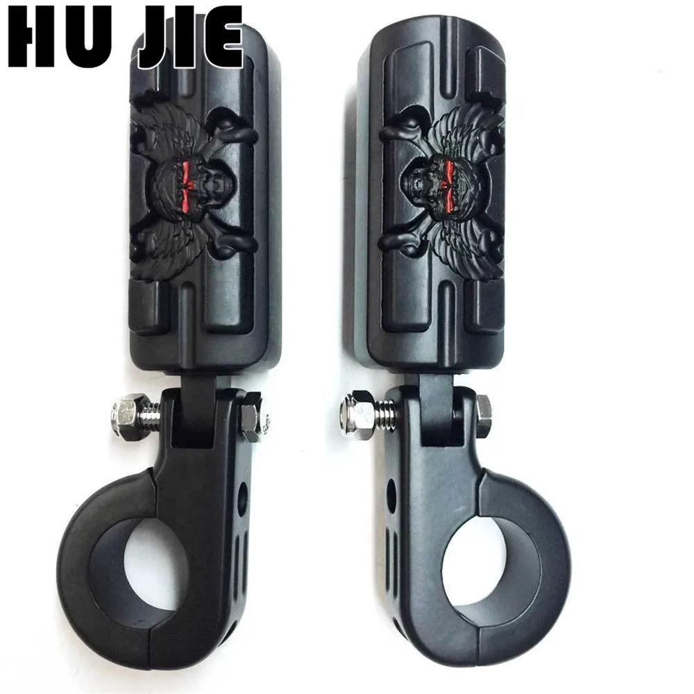 Мотоцикл 1 1/4 &quotHighway Skull Peg Foot P-clampes для Sportster 883 1200 Yamaha XV1600 Suzuki | Автомобили и