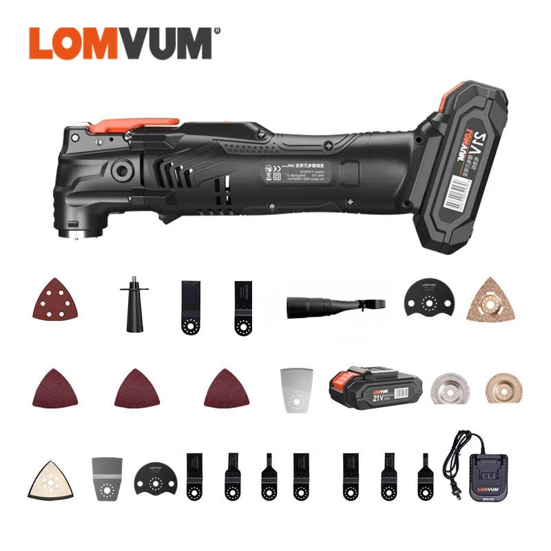 LOMVUM 20V ремонтный Электрический многофункциональный инструмент Осциллирующий