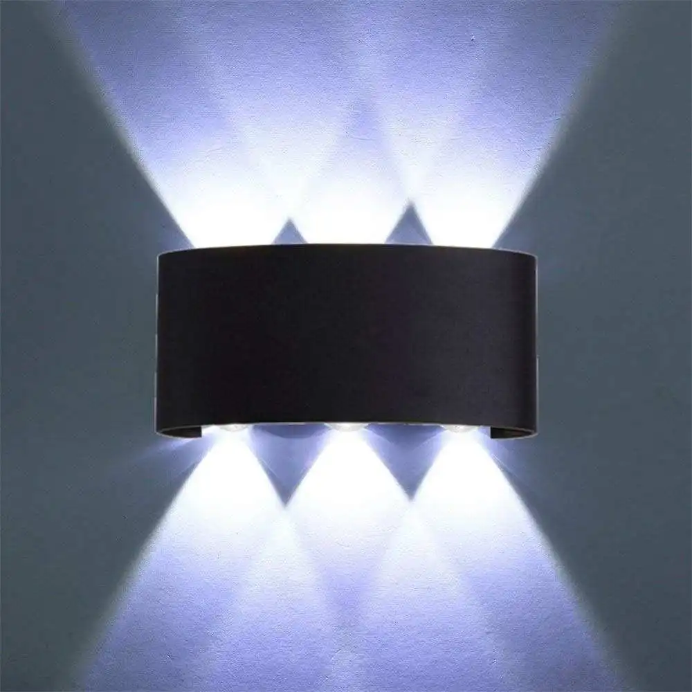 

Brighter 18W LED Outdoor Wall Sconce & Indoor Wall Decor Light Fixtures Black/White Aluminum Energy Saving Waterproof IP65