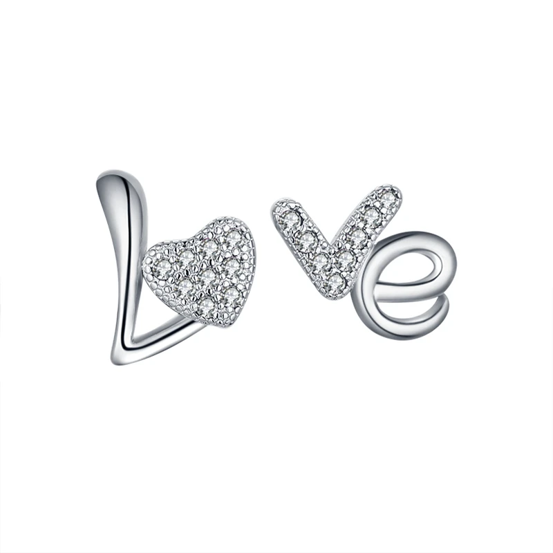 Женские серьги гвоздики с фианитом AAA PHOEBEJEWEL уникальные серебряные для свадьбы