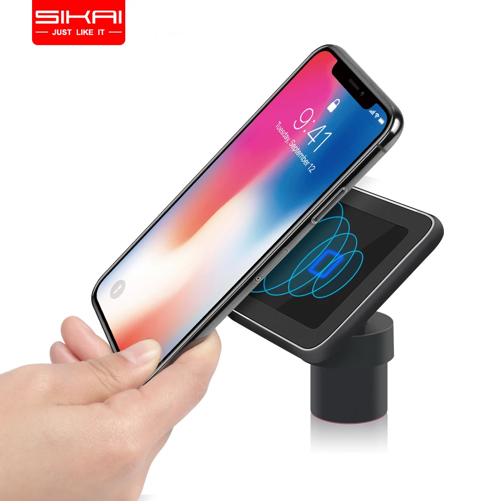 Автомобильное беспроводное зарядное устройство SIKAI магнитное для iPhone XsMax/Xs/Xr/8 10