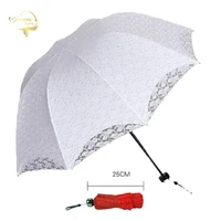 2021 summer foldable lace umbrellas steel handle cotton embroidery lace parasol sun umbrellas wedding decoration bridal umbrella
