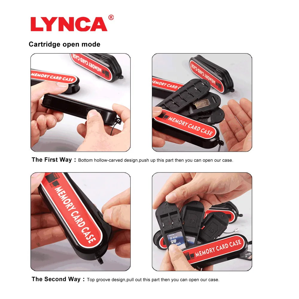 Мини чехол для держателя карты памяти LYNCA коробка хранения швейцарского