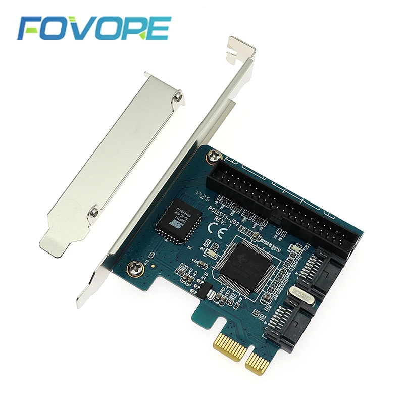PCIe к 2 SATA 7pin + IDE контроллер карты чипсет Jmicron JMB363|ide controller card|ide controller2 sata |