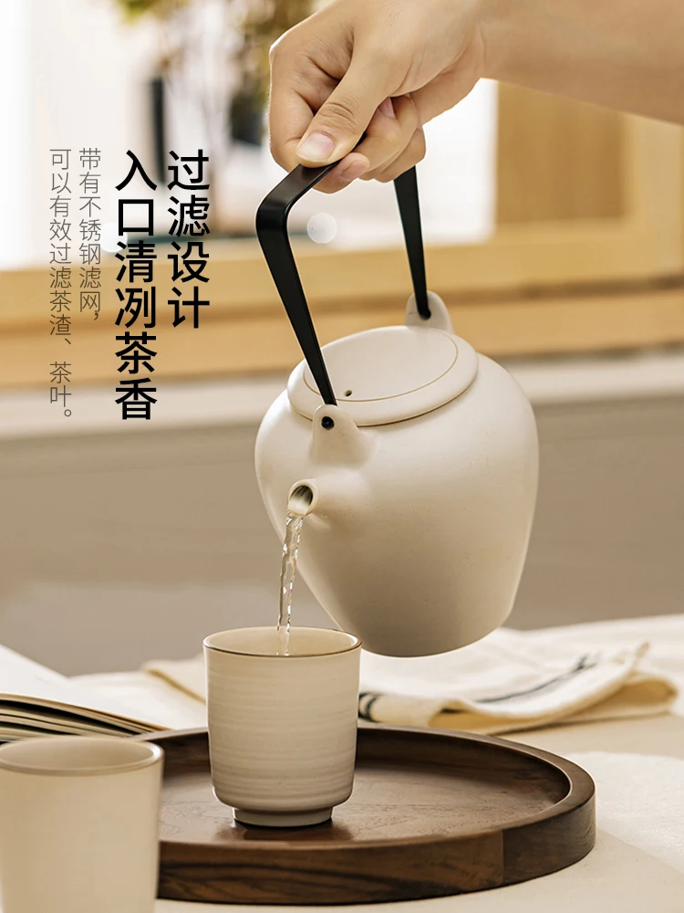 

Japanese ceramic kungfu tea set set household tea set teapot tea pot flower Teapot Tea Cup