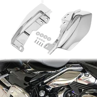motorcycle chrome mid frame air deflector heat shield fit for harley touring electra road street glide classic cvo 2017 2019 18