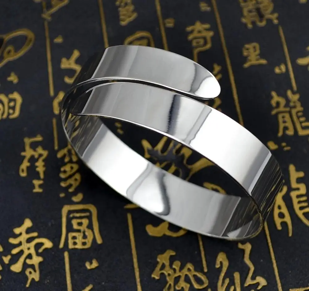 Винтажный широкий браслет Boho золотого цвета открытый нарукавник Браслет-манжета