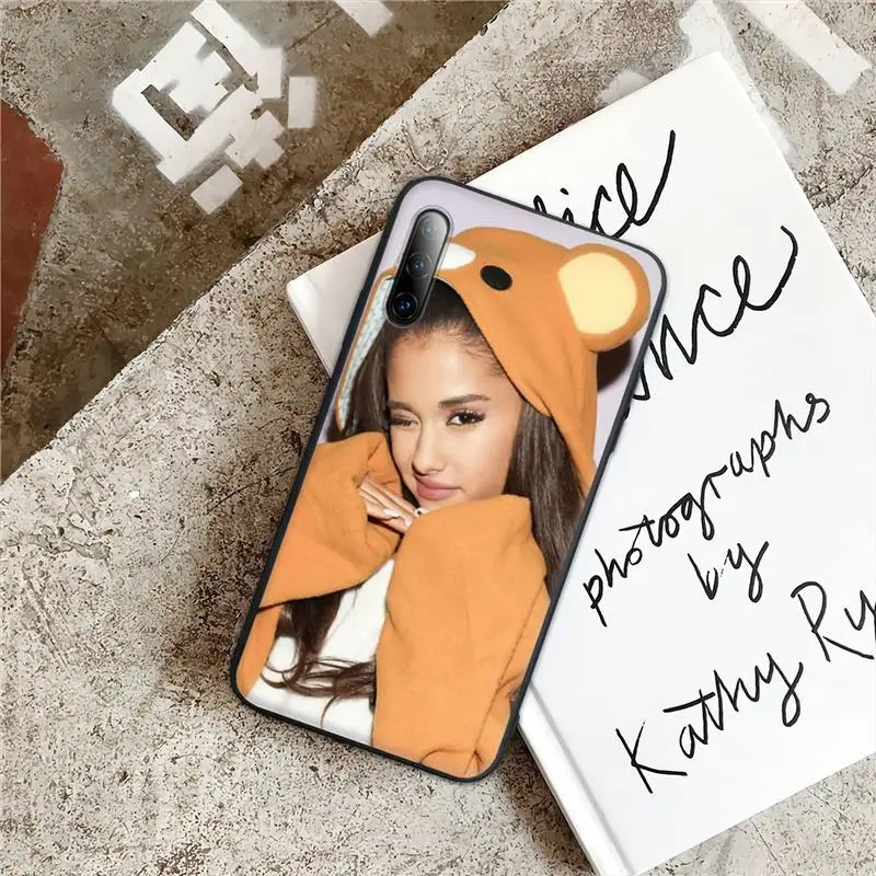 

Ariana Grande Black Matte Mobile Phone Case For Samsung J4 J6 J5 J7 2016 Note 5 8 9 10 Lite Plus 20 Ultra Cover