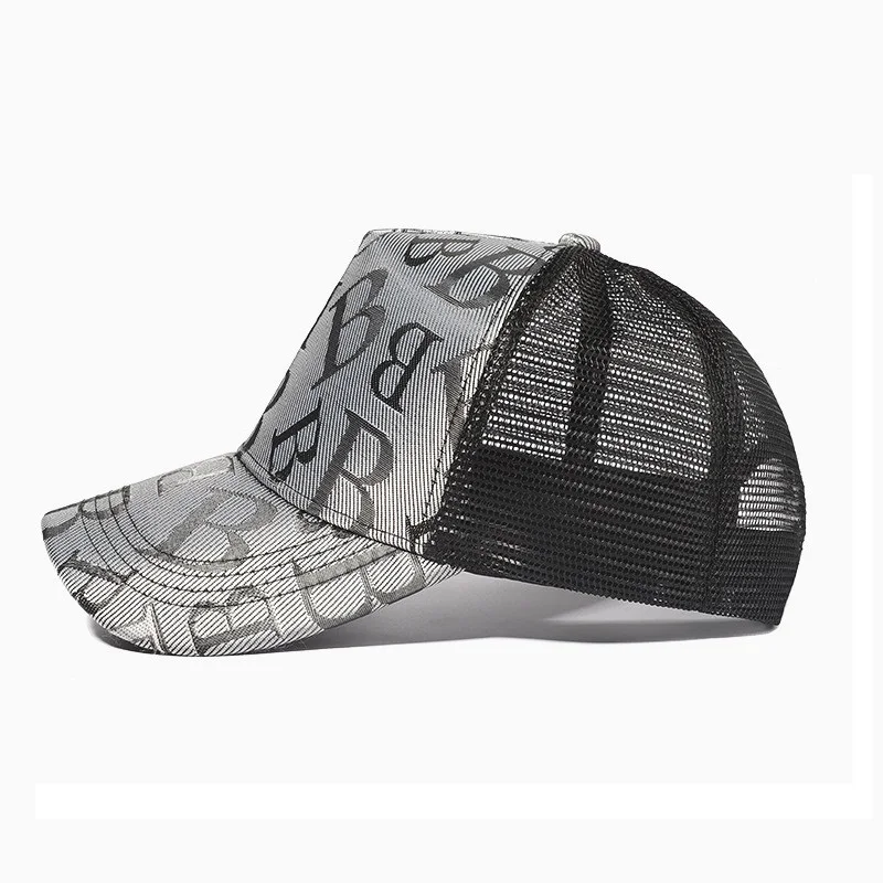 

Summer Breathable Trucker Hats Snapback For Women Men New Letter Print Baseball cap Adjustable fitted Dad hat Casquette