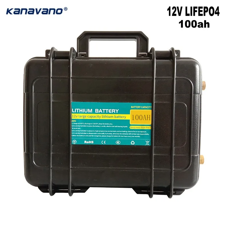 12V100AH 12В 100ач литиевая батарея большой емкости перезаряжаемая батарея коробка 18650 клемма может быть подключена к инверторной звуковой лампе - Цвет: 12V100AH