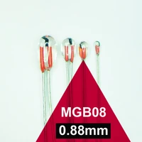 mgb08 0 8mm 10k 103 1 3380 3435 samll min glass ntc thermistor temperature sensor probe in lingee