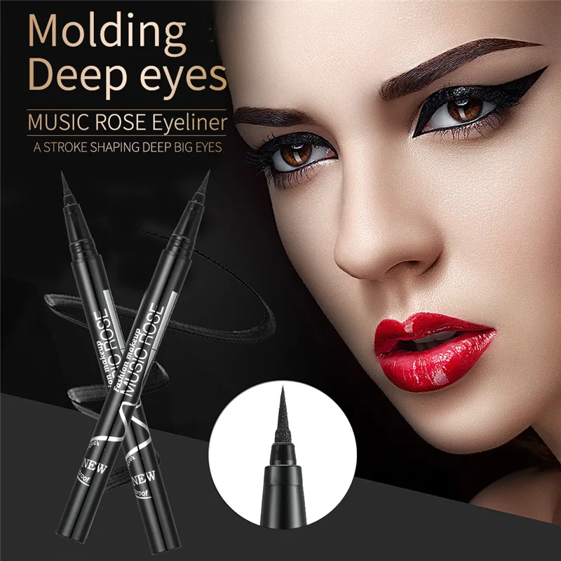Долговечный карандаш для глаз Водонепроницаемый черный коричневый цвет