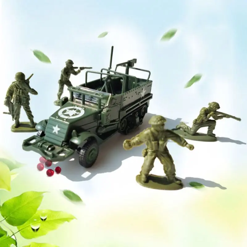 

2021 Новинка 1/72 M3 полутрековый бронированный автомобиль 4D сборка военная модель детская игрушка