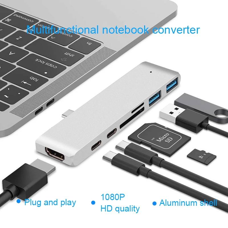 USB C концентратор Basix для HDMI адаптера со стандартным интерфейсом 3 0 Type док станция