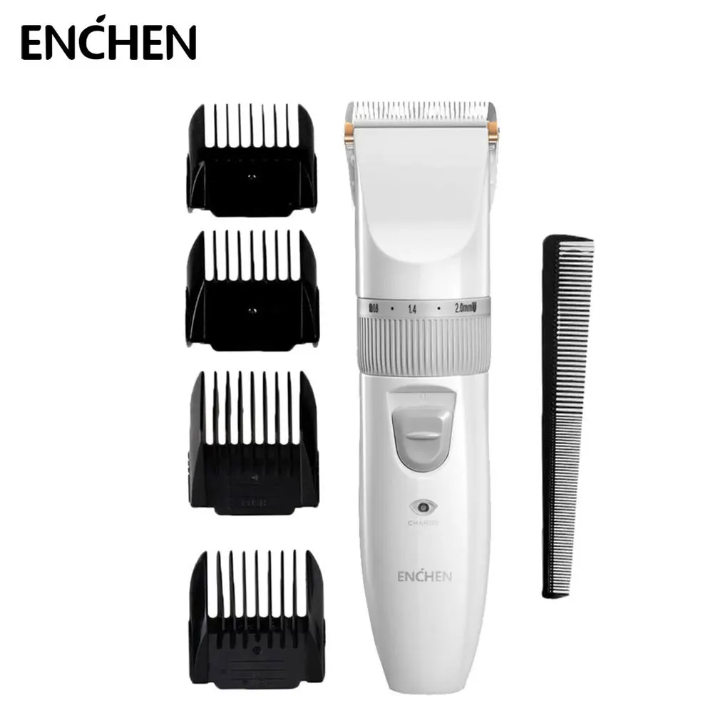 ENCHEN триммер для волос Электрический Резак домашняя USB Беспроводная