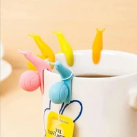5pcslot bar mini snail shape clip cup tea bag tea strainer teaware tea bag holder tea clips