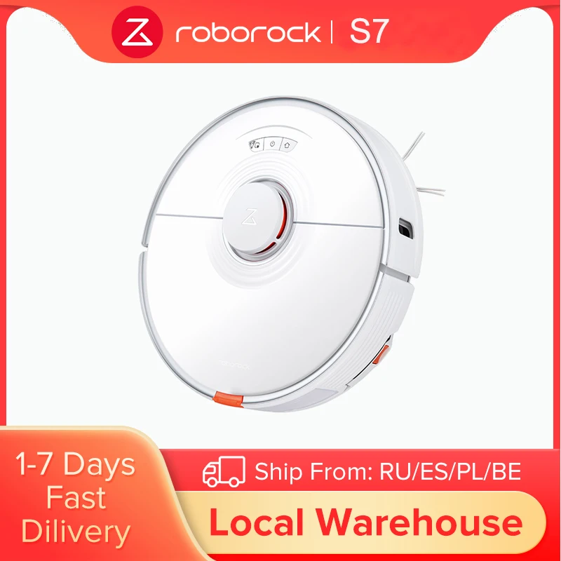 Робот пылесос Roborock S7 беспроводной с функцией сухой и влажной уборки|Пылесосы| |