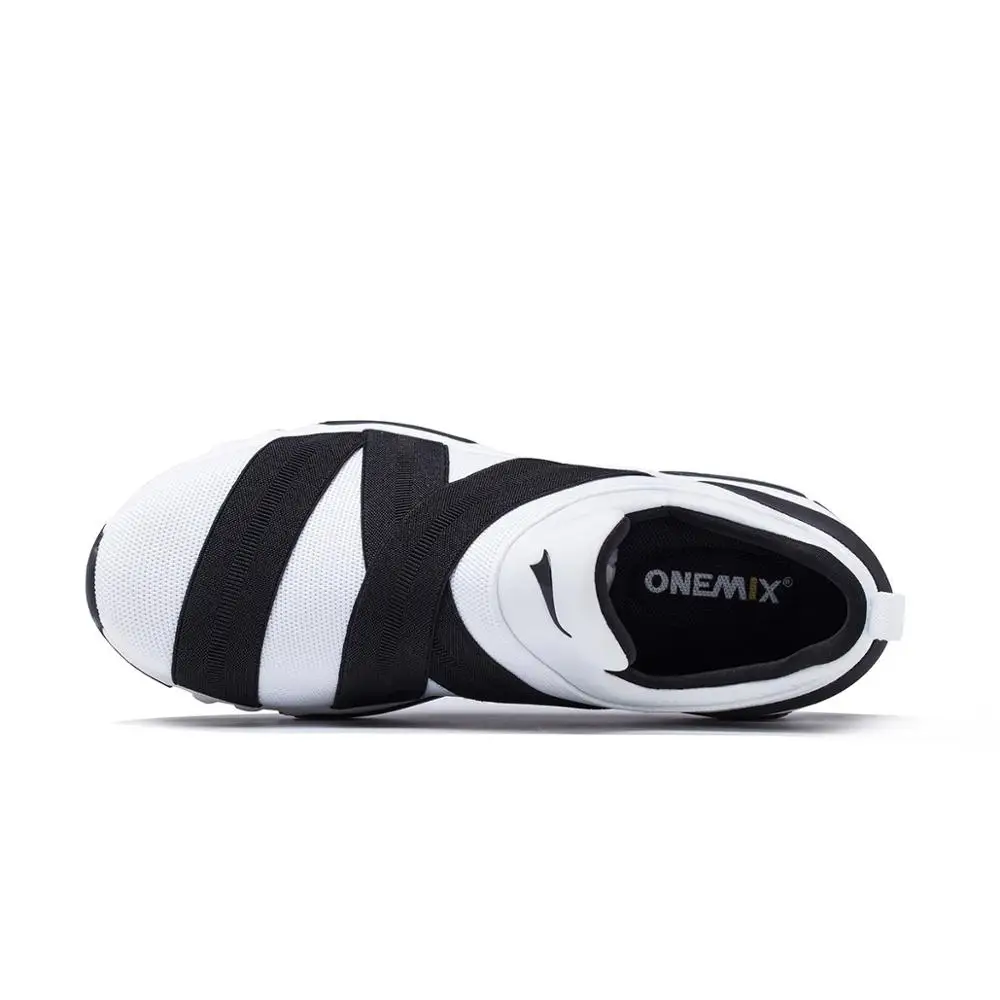 Мужские кроссовки для бега ONEMIX вязаные эластичные повседневная спортивная обувь